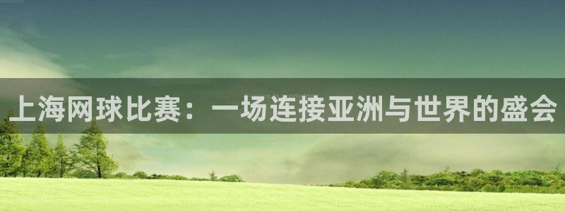 九游体育：上海网球比赛：一场连接亚洲与世界的盛会